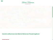 Tablet Screenshot of pizza-meinersen.de